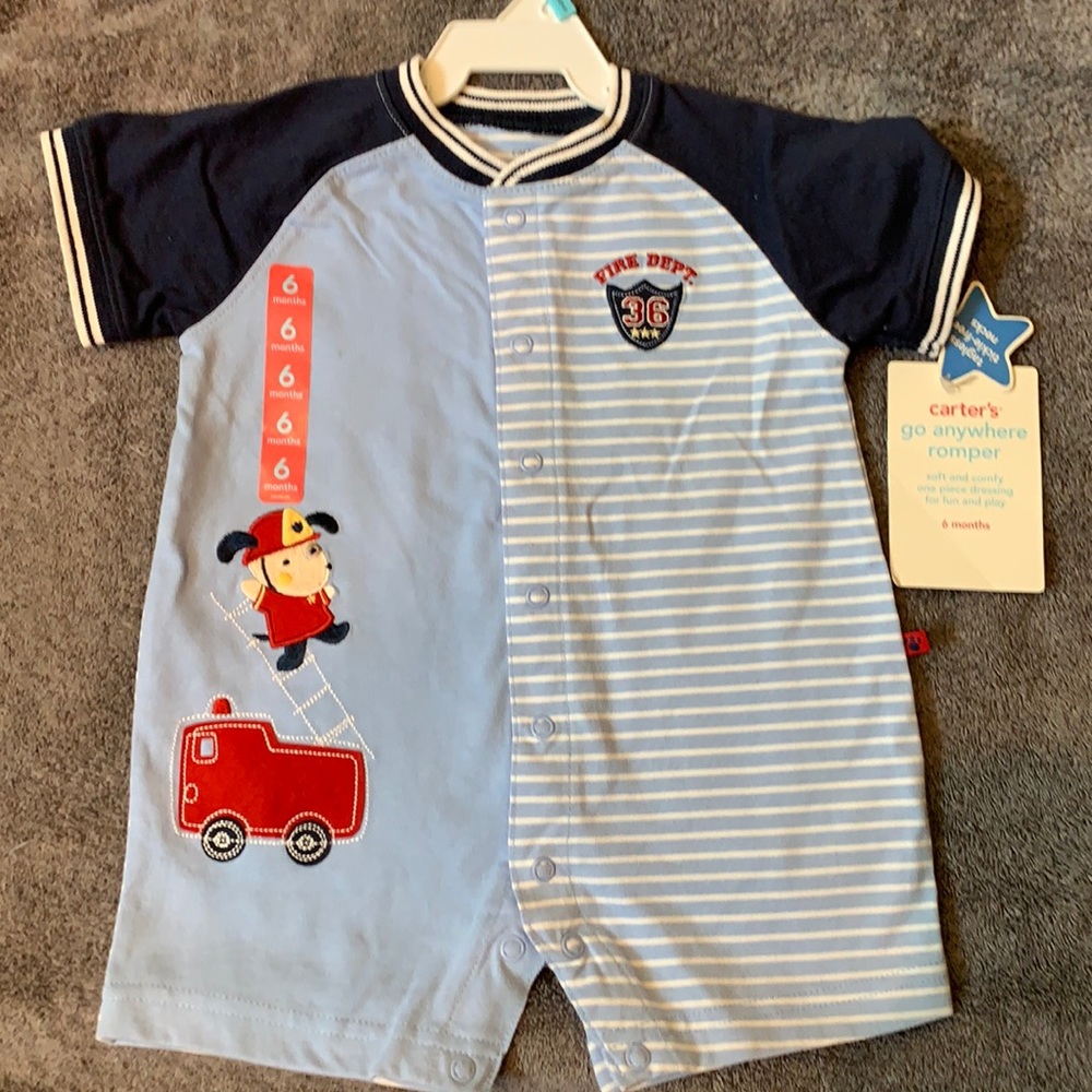 Carter’s boy romper, 6 months